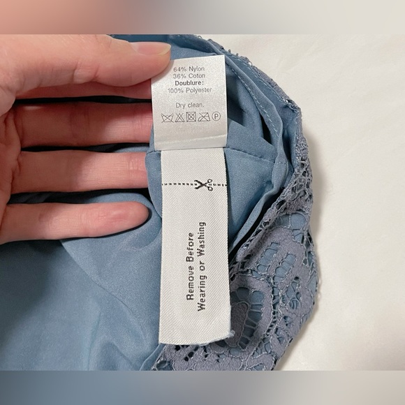 NWOT Madewell Lace Flutter Sleeve Mini Dress - Picture 15 of 15